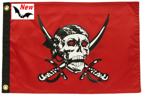 Caribbean Pirate 12"x18" Flag